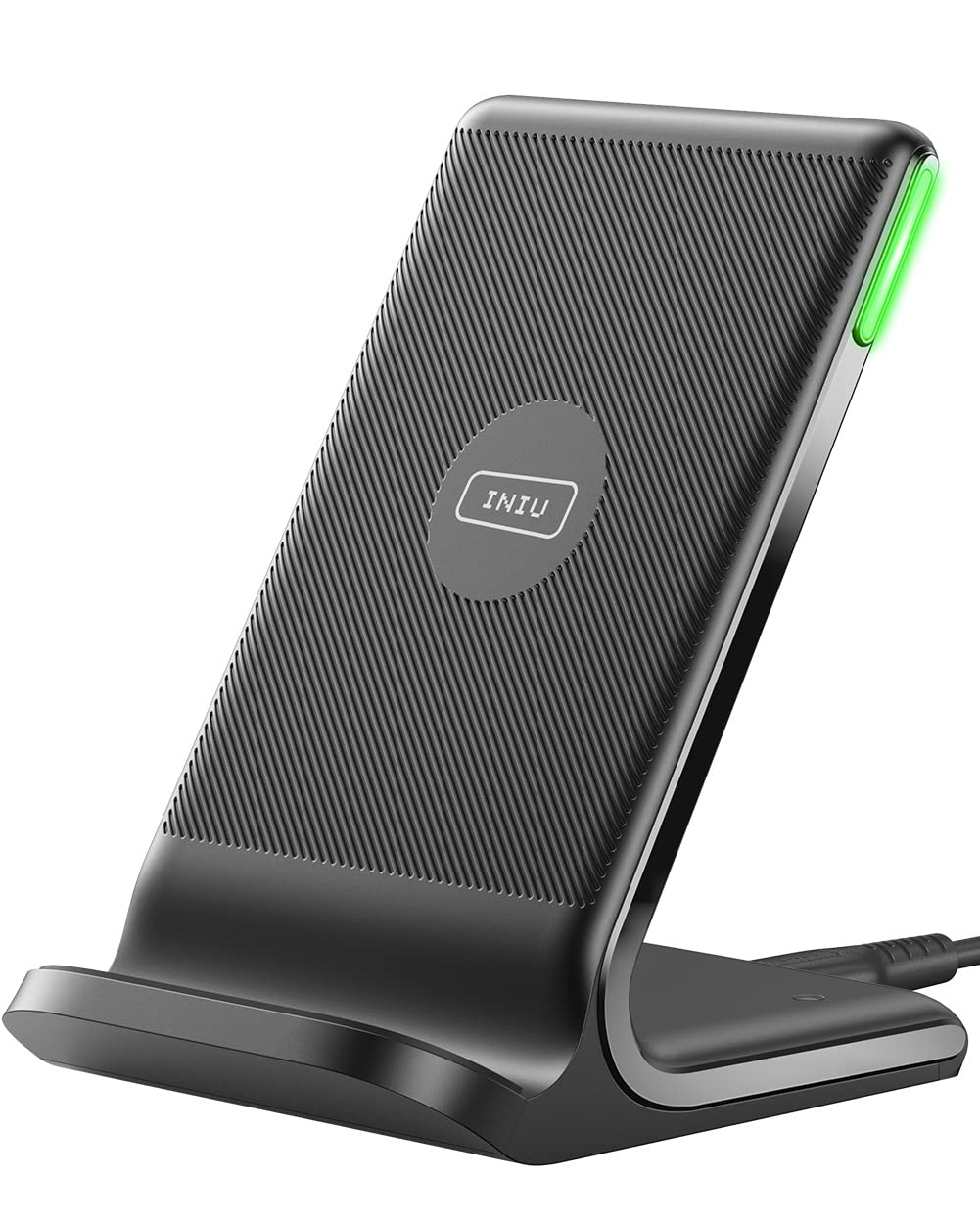 INIU Wireless Charger, 15W Fast Wireless Charging Station with Sleep-Friendly Adaptive Light Compatible with iPhone 14 13 12 Pro XR XS 8 Plus Samsung Galaxy S23 S22 S21 S20 Note 20 10 Google LG etc