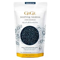 GiGi Hard Wax Beads, Soothing Azulene Hair Removal Wax for Sensitive Skin, 14 oz