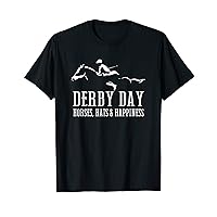 Derby Day Horse Silks and Hats Jockey Kentucky Horse Racing T-Shirt