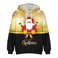 Dudubaby Christmas Vacation Hoodie Plus Size Christmas Hoodie Christmas Fashion Print Loose And Wolong Sleeve Hooded Sweater