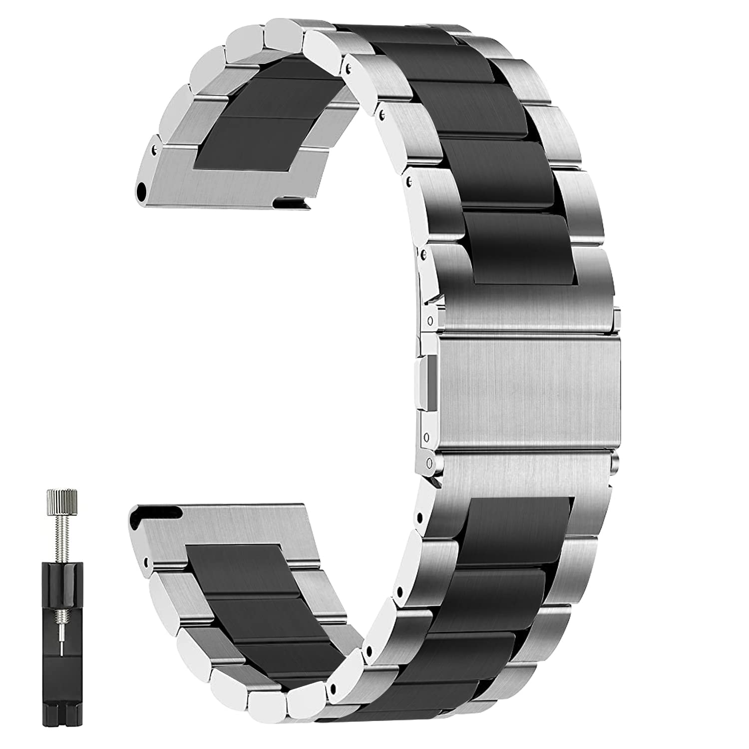 QUNDAXI Watch Band 14mm 16mm 18mm 20mm 22mm 24mm luxury Stainless steel metal Quick Release Watch Bands for Men and Women