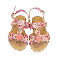 Summer Children Kids Girl Floral Open Toe Flat Strap Sandals Anti-slip cute Princess Shoe