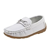 JOSMO Unisex-Child Boys Loafer with Metal Accent Driving Style