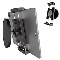 Magnetic Tablet Mount Holder iPad Fridge Mount Stand for Cabinet Whiteboard Gym Warehouse and More fits 4.7-12.9 inch Phones and Tablets, 360°Adjustable 3.5