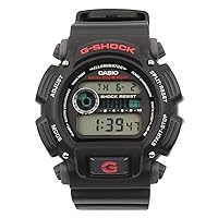 Casio G-Shock Men's Watch Dial Black Dial Resin Band Watch, DW-9052-1VDR