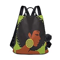 ALAZA African American Woman Backpack for Daily Shopping Travel