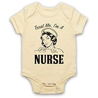 Unisex-Babys' Trust Me I'm A Nurse Funny Work Slogan Baby Grow