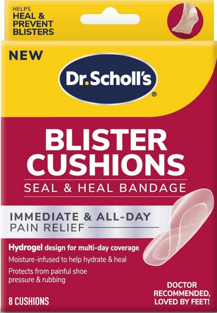 Dr. Scholl's Blister Cushions, Seal & Heal Bandage, 8 Cushions