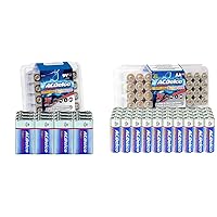 ACDelco 12-Count 9 Volt Batteries and 40-Count AA Batteries Bundle
