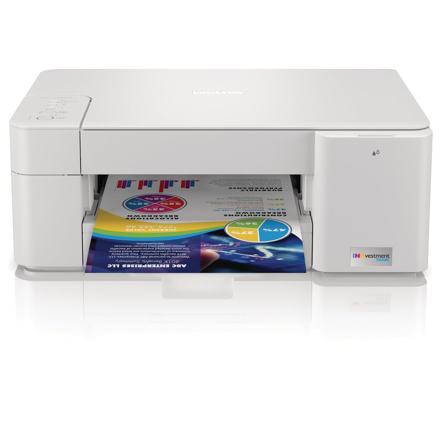 Brother MFC-J1205WXL INKvestment -Tank Wireless Multi-Function Color Inkjet Printer with Up to 2-Years of Ink in Box