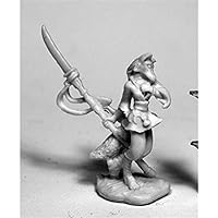REAPER Miniatures Dijoro, Female Kitsune #77474 Bones Unpainted Plastic Figure
