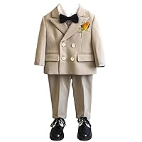 Boys' Pageboy Daily Party Formal Prom Suit Peak Lapel Two Pieces Tuxedos Double Breasted