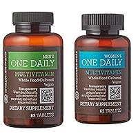 Amazon Elements Men's and Women's One Daily Multivitamins, Vegan, 65 Tablets, 2 month supply
