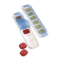 Prepworks Freezer Pods 2 Tablespoon Reusable Food Storage Tray Containers, Set of 2, Blue/White
