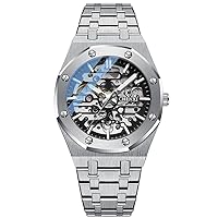 CHENXI Men Full Stainless Steel Automatic Mechanical Movement Watch