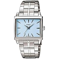 Casio Women's LTP1334D-2A Silver Stainless-Steel Quartz Watch with Blue Dial
