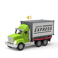 Toy Container Truck with Lights & Sounds – Small Toy Shipping Container Vehicle – Realistic Toy Truck for Kids – Movable Parts – 3 Years + – Micro Container Truck