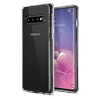 Trianium Clarium Case Designed for Galaxy S10 Case (2019) - Clear TPU Cushion/Hybrid Rigid Back Plate/Reinforced Corner Protection Cover for Samsung Galaxy S 10 Phone (PowerShare Compatible)