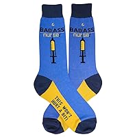 Foot Traffic Men's Professional Novelty Socks, Funny Special Interest Socks