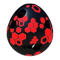 Bepuzzled BIOTECH 1-Layer,Smart Egg Labyrinth Puzzle Maze for Kids Age 8 and Above - Red,Black (Level 2) Great Easter Egg Hunt Gift