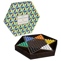 Ridley’s Chinese Checkers Board Game with Marbles – Classic Checkers Board Game for Adults and Kids Ages 8+, Includes All Chinese Checkers Pieces – Great Gift Idea