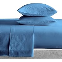 SGI 42X80 Cot Bed RV Bunk & Truck Sleeper Fitted Sheet & Pillowcase 1000 TC Perfectly Fitted for RV, Truck Sleeper & cot beds Egyptian Cotton fits Upto 14