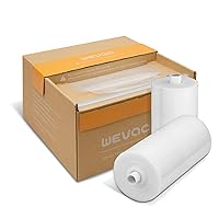 Wevac 6''x100' & 8''x100' 2 Rolls, Vacuum Seal Roll Keeper with Cutter, Ideal Vacuum Sealer Bags for Food Saver, BPA Free, Commercial Grade, Great for Storage, Meal prep and Sous Vide