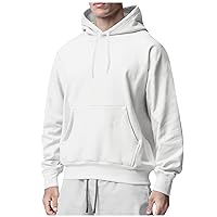 Unisex Hoodie Pullover Loose Solid Sweatshirts Womens Mens Drawstring Hooded Pullovers Couples Funny Basic Hoodies