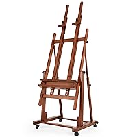 VISWIN Double Mast Extra Large H-Frame Easel, Hold Canvas up to 83