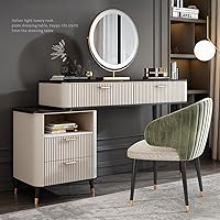 CHCDP Dressing Table Solid Wood Retractable Dressing Table Bedroom Furniture Storage Cabinet