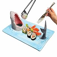 Xuhongxing Shark Sushi Plate,Sushi Plate Set,shark mouth sushi plate,sushi shark plate,shark plate sushi,shark plate, shark plate sushi,sushi plates and soy sauce bowls,Ceramic Serving Tray