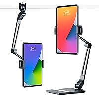 Twelve South HoverBar Duo for iPad / iPad Pro/Tablets | Adjustable Arm with Weighted Base and Surface Clamp Attachments for Mounting iPad