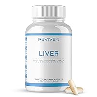 Revive MD Natural Liver Cleanse, Detox, & Repair Pills, Liver Health Support Formula - Milk Thistle Liver Defense Supplement - Inflammation Reducer & Promotes Healthy Liver Function - 120 Capsules