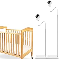 iTODOS Baby Monitor Floor Stand Holder Compatible with Eufy Spaceview, Spaceview Pro and Spaceview S Video Baby Monitor,Keep Baby Away from Touching,Strong and Heavy Metal Materials,More Safety