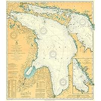 Lake Huron, Georgian Bay and North Channel - 1910 - Nautical Chart Map Poster