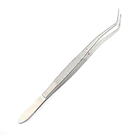 Meriam Foil Dental Cotton Tweezer Serrated Angled Beak Dressing Pliers Tip Stainless Steel Dentist-Instruments 6
