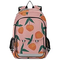 ALAZA Peach on Pink Casual Daypacks Bookbag Bag