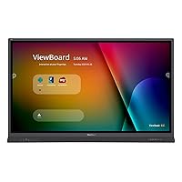 ViewSonic IFP6552 65 Inch ViewBoard 4K Interactive Flat Panel Display with 33-Point Touch, Integrated Microphone and HDMI, VGA, RJ45, 60W Powered USB-C Connectivity