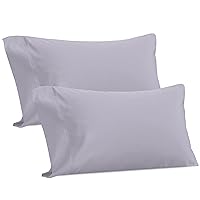California Design Den 100% Cotton Pillow Cases Queen Set of 2, 800 Thread Count Pillowcases Sateen, Fits Queen and Standard Size Pillows, Softer Than Egyptian Cotton Pillowcases (Lavendar)