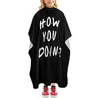 How You Doin Mini Haircut Capes Salon Cape for Women Men Water Resistant Hairdresser Styling Cape Hair Stylist Gown