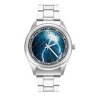 Blue Thunder Classic Watches for Men Fashion Graphic Watch Easy to Read Gifts for Work Workout