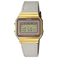Casio Collection Vintage Unisex Digital Watch with Fabric Strap