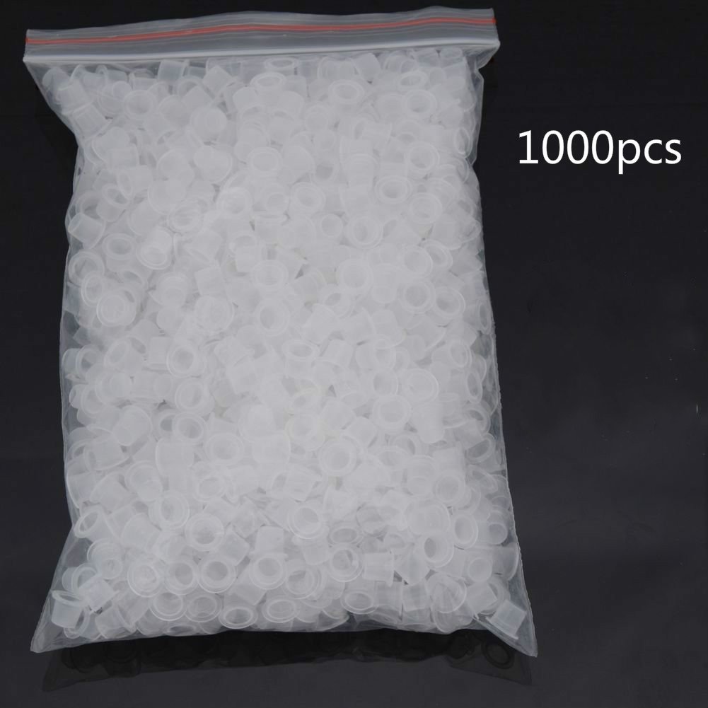 Yuelong Ink Caps - 1000pcs Tattoo Cups Disposable Pigment Cups 9MM Small Tattoo Pigment Ink Caps for Tattooing