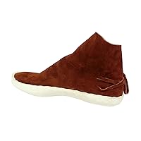 Men's No Button Moccasins w/Thick Leather Sole