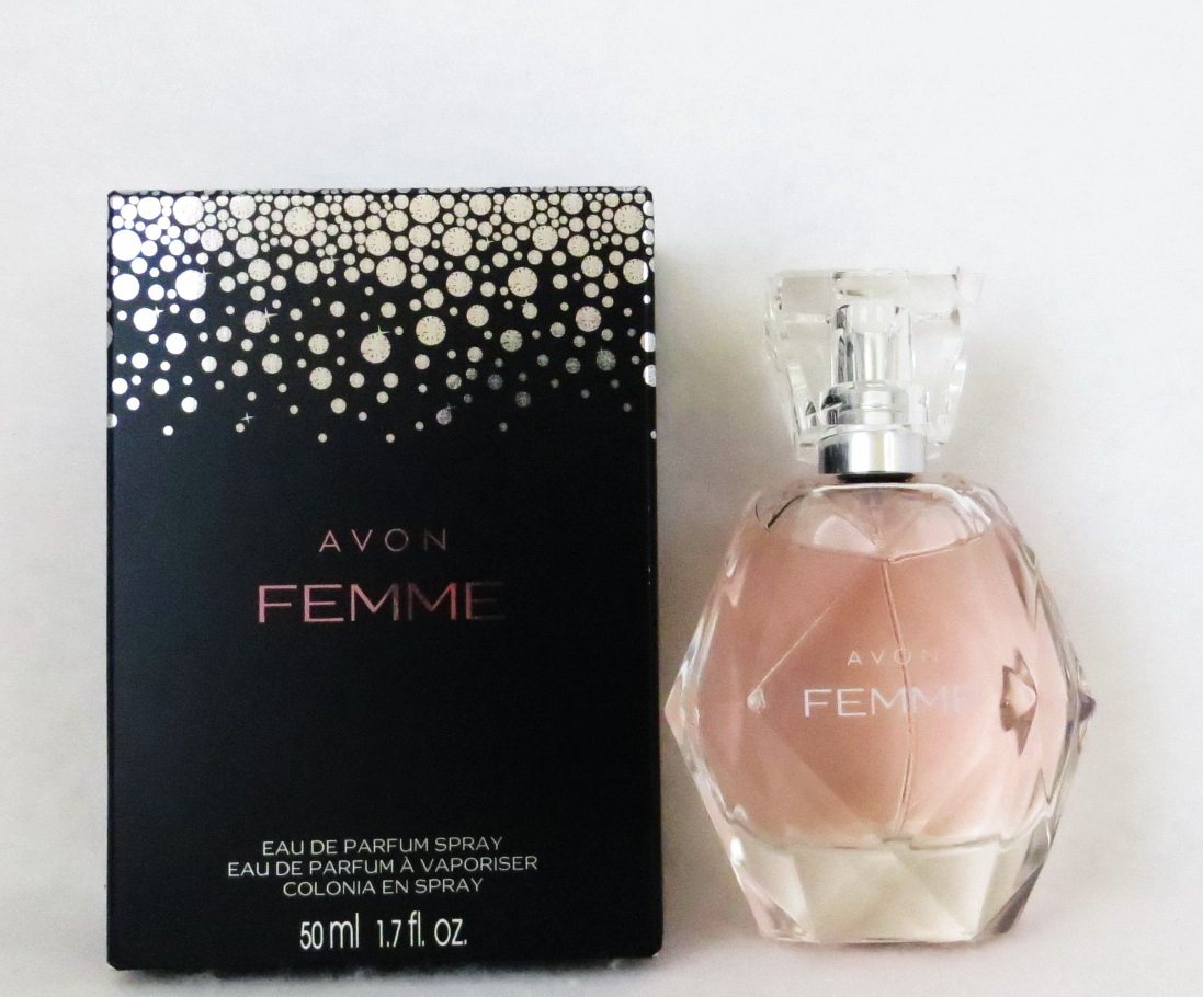 AVON ~ Femme EDP 1.7 fl. oz. Perfume and Lotion ~ Rich Jasmine petals in magnolia touch with amberwoods