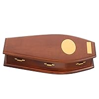 ERINGOGO Miniature Furniture Wood Snack Box Souvenir Box Small Furniture Piggy Bank Wood Accessories Decorate Miniature House Ornament Halloween Party Coffin Decor Jewelry Box