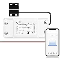 AGSHOME Smart Wi-Fi Garage Door Opener Remote, APP Control, Compatible with Alexa, Google Assistant, No Hub Needed with Smartphone Control