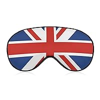 Union Jack UK Flag Printed Sleep Eye Mask Soft Blindfold Eye Cover with Adjustable Strap Night Eyeshade Travel Nap for Men Women
