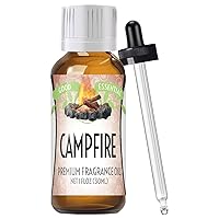 Good Essential – Professional Campfire Fragrance Oil 30ml for Diffuser, Candles, Soaps, Lotions, Perfume 1 fl oz