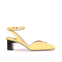 Women's Hope Ankle Strap Pump, Yellow, 6